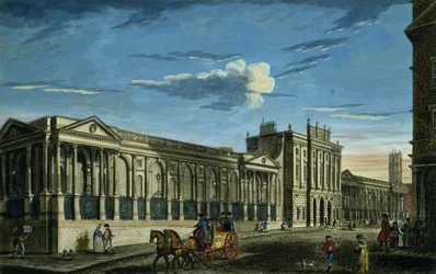 Ansicht der Bank of England, Threadneedle Street, London, gedruckt für Bowles und Carver, veröffentlicht 1797